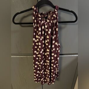 Ann Taylor Factory Large Top with ruffle collar